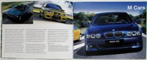 2003 BMW Full Lines Sales Brochure Z8 Z4 X5 3 5 7 Series M Cars