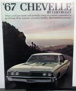 1967 Chevrolet Chevelle SS 396 Malibu 300 Deluxe Concours Wagon Brochure Revised