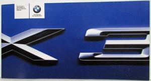 2004 BMW X3 Sports Activity Vehicle Sales Brochure