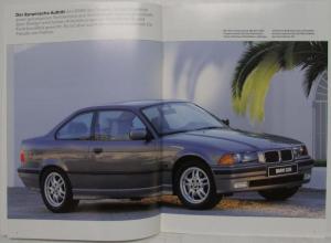 1995 BMW 3 Series Coupe Sales Brochure