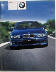 2001 BMW M5 Sales Brochure