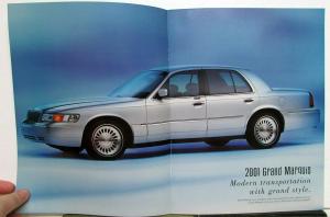 2001 Ford Grand Marquis Paint Colors Options Features Sales Brochure CANADIAN