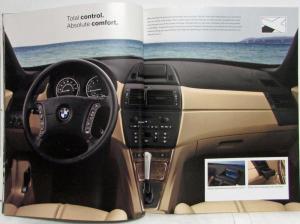 2006 BMW X3 Sports Activity Vehicle Prestige Sales Brochure