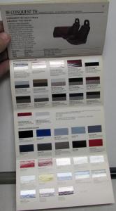 1988 Chrysler Plymouth Dealer Salesmen Color & Trim Pocket Selector Paint Fabric