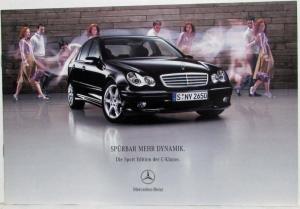 2005 Mercedes-Benz Sport Edition of the C-Class Sales Brochure