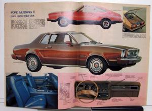 1975 Ford LTD Mustang II Maverick Specifications XL Sales Brochure SPANISH