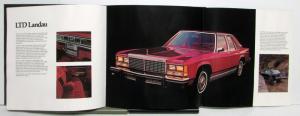 1979 Ford LTD Specifications Paint Chips Options Sales Brochure