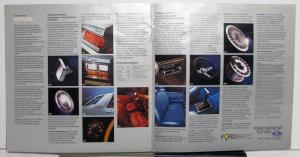 1978 Ford Fairmont Futura Features Options Specs Sales Brochure