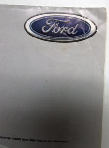 1990-1995 Ford Laser Photos Specs Options Sales Tri-Folder JAPANESE