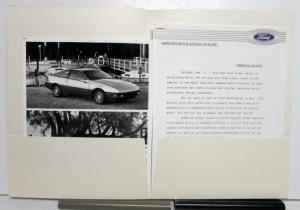 1989 Ford Probe News From The World Of Ford Press Kit