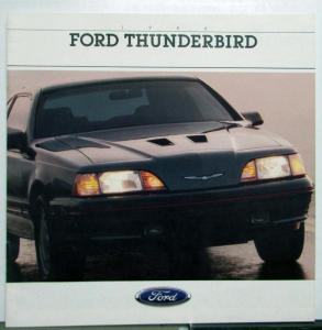 1988 Ford Thunderbird Diagrams Specifications Safety XL Sales Brochure