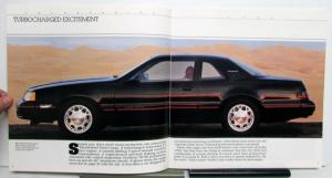 1988 Ford Thunderbird Diagrams Specifications Safety XL Sales Brochure