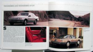 1988 Ford Thunderbird Diagrams Specifications Safety XL Sales Brochure