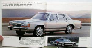 1988 Ford LTD Crown Victoria Diagrams Specifications Safety XL Sales Brochure