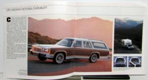 1988 Ford LTD Crown Victoria Diagrams Specifications Safety XL Sales Brochure