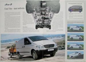 2005 Mercedes-Benz Vito 4x4 Van Sales Brochure - Finnish Text