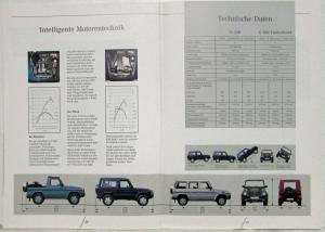 1997 Mercedes-Benz G-Class Turbodiesel Sales Brochure - G320 G300 - German Text