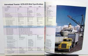 1971 International IH Transtar 4200 4300 HD Truck Features Sales Brochure Orig