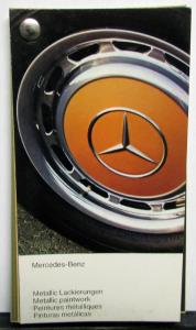 1972-1976 Mercedes-Benz Metallic Paintwork Paint Chip Sample Wheel Swatches