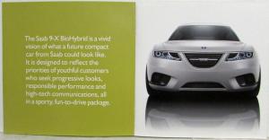 2008 Saab 9-X BioHybrid Geneva Motor Shows Media Information Press Kit