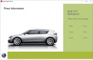 2008 Saab 9-X BioHybrid Geneva Motor Shows Media Information Press Kit