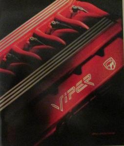 1992 Dodge Viper Original Color Sales Brochure