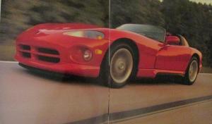 1992 Dodge Viper Original Color Sales Brochure