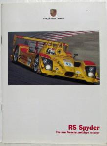 2006 Porsche RS Spyder Promotional Brochure with ALMS Championship Dates Card