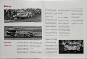 2006 Porsche RS Spyder Promotional Brochure with ALMS Championship Dates Card