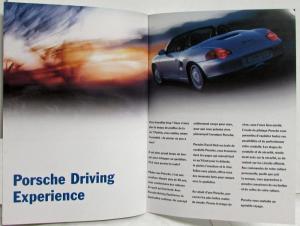 2002 Porsche Driving Experience Brochure Booklet -  French Text