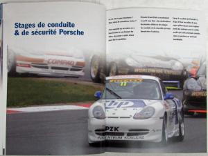 2002 Porsche Driving Experience Brochure Booklet -  French Text