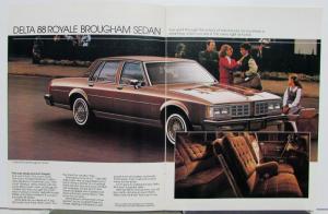 1983 Oldsmobile Delta 88 Royale Brougham Equipment Diagrams Options Brochure