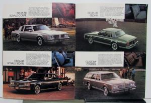 1983 Oldsmobile Delta 88 Royale Brougham Equipment Diagrams Options Brochure