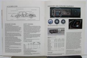 1983 Oldsmobile Delta 88 Royale Brougham Equipment Diagrams Options Brochure