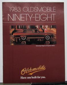 1983 Oldsmobile 98 Regency Brougham  Equipment Diagrams Options Brochure