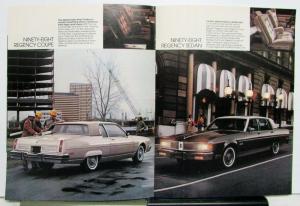 1983 Oldsmobile 98 Regency Brougham  Equipment Diagrams Options Brochure