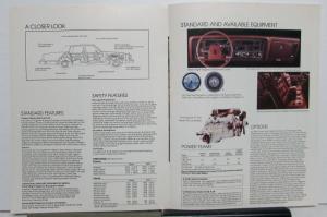 1983 Oldsmobile 98 Regency Brougham  Equipment Diagrams Options Brochure