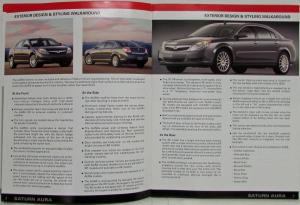 2007 Saturn Aura Dealer Salesman Product Guide