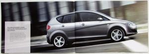 2008 SEAT Altea Sales Brochure - UK Market