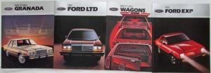 1982 Ford Car Personal Literature Portfolio with Brochures