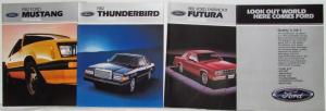 1982 Ford Car Personal Literature Portfolio with Brochures