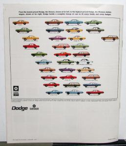 1971 Dodge Full Line Sale Brochure Dart Challenger Charger Coronet Polara Monaco