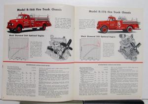 1956 International Haarvester Fire Truck Chassis R Series Diagrams Sale Brochure