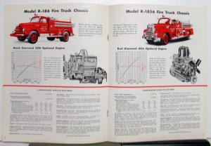 1956 International Haarvester Fire Truck Chassis R Series Diagrams Sale Brochure