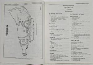 1983 Chevrolet Turbo Hydramatic Transmission 700-R4 Service Manual Supplement