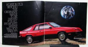 1980 Plymouth Horizon Diagrams Options Sales Brochure