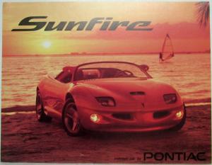 1994 Pontiac Sunfire Concept Car Spec Sheet