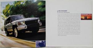 2003 Land Rover Product Guide Sales Brochure