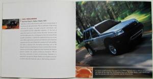 2003 Land Rover Product Guide Sales Brochure