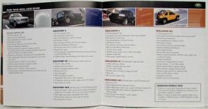 2003 Land Rover Product Guide Sales Brochure